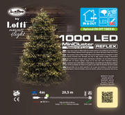 MiniCluster 1000 LED bianco caldo 20,5m