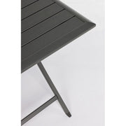 Tavolo da esterno pieghevole in alluminio Antracite ELIN 70x70x h71 cm